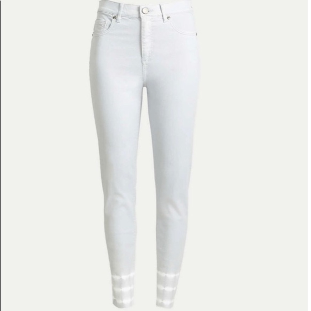 LOFT Petite Curvy Tie Dye High‎ Rise Crop Jeans